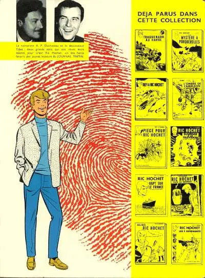 Verso de l'album Ric Hochet Tome 11 Cauchemar pour Ric Hochet