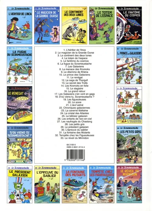 Verso de l'album Le Scrameustache Tome 33 Le réveil du Mirmidon