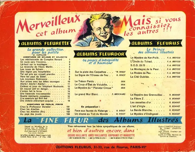 Verso de l'album Sylvain et Sylvette Tome 18 Une victoire chèrement acquise