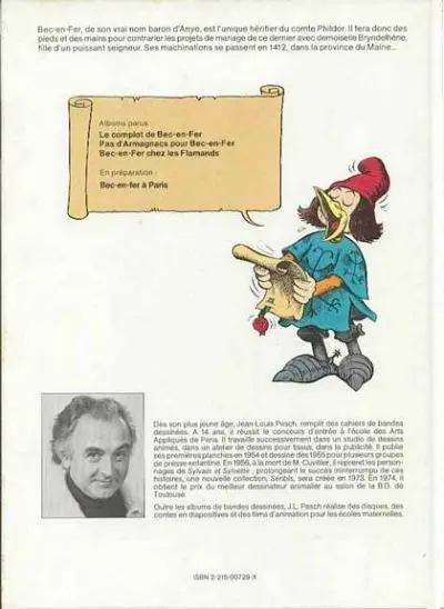 Verso de l'album Bec-en-fer 1ère série Tome 3 Bec-en-fer chez les Flamands