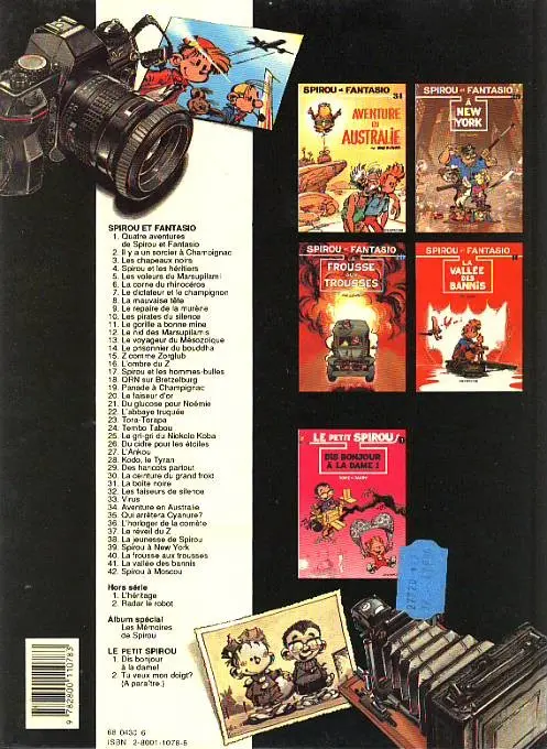 Verso de l'album Spirou et Fantasio Tome 34 Aventure en Australie
