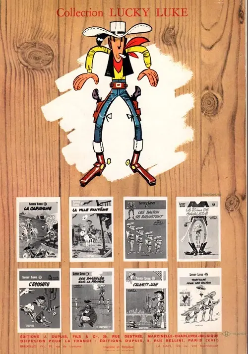Verso de l'album Lucky Luke Tome 25 La ville fantôme