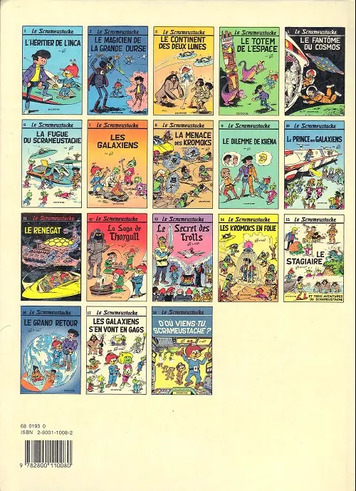 Verso de l'album Le Scrameustache Tome 12 La saga de Thorgull