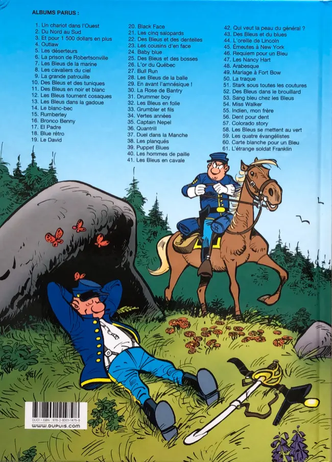 Verso de l'album Les Tuniques Bleues Tome 26 L'or du Québec