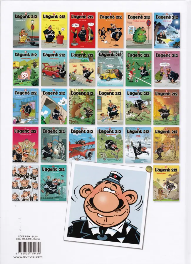 Verso de l'album L'Agent 212 Tome 14 Sauté de poulet