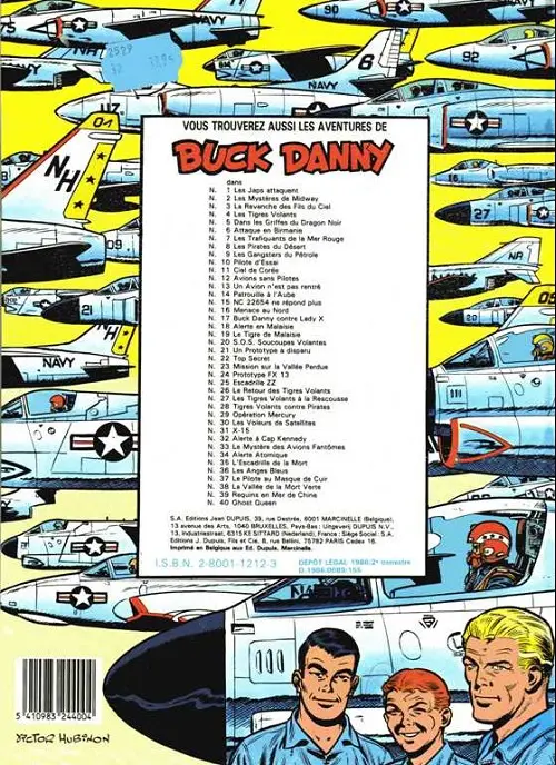 Verso de l'album Buck Danny Tome 16 Menace au nord