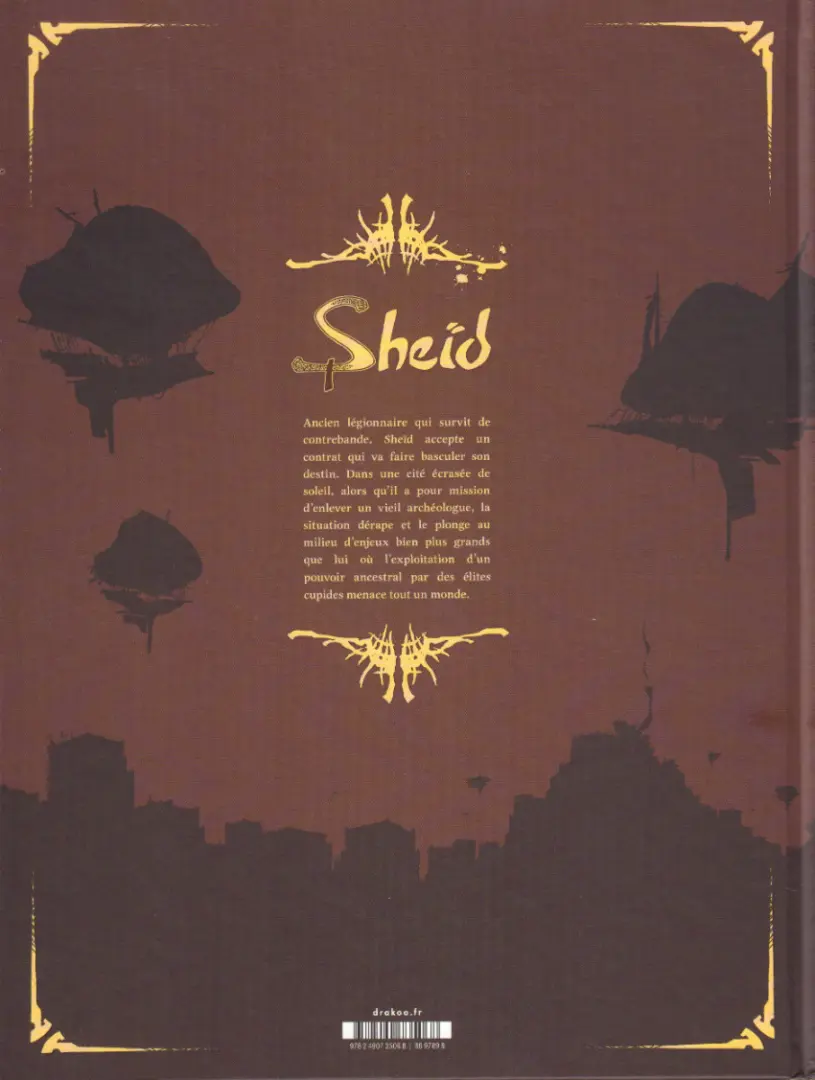 Verso de l'album Sheïd Le piège de Mafate