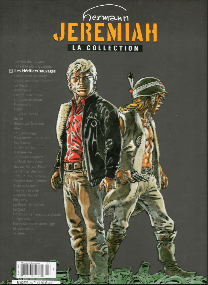 Verso de l'album Jeremiah La collection Tome 3 Les héritiers sauvages