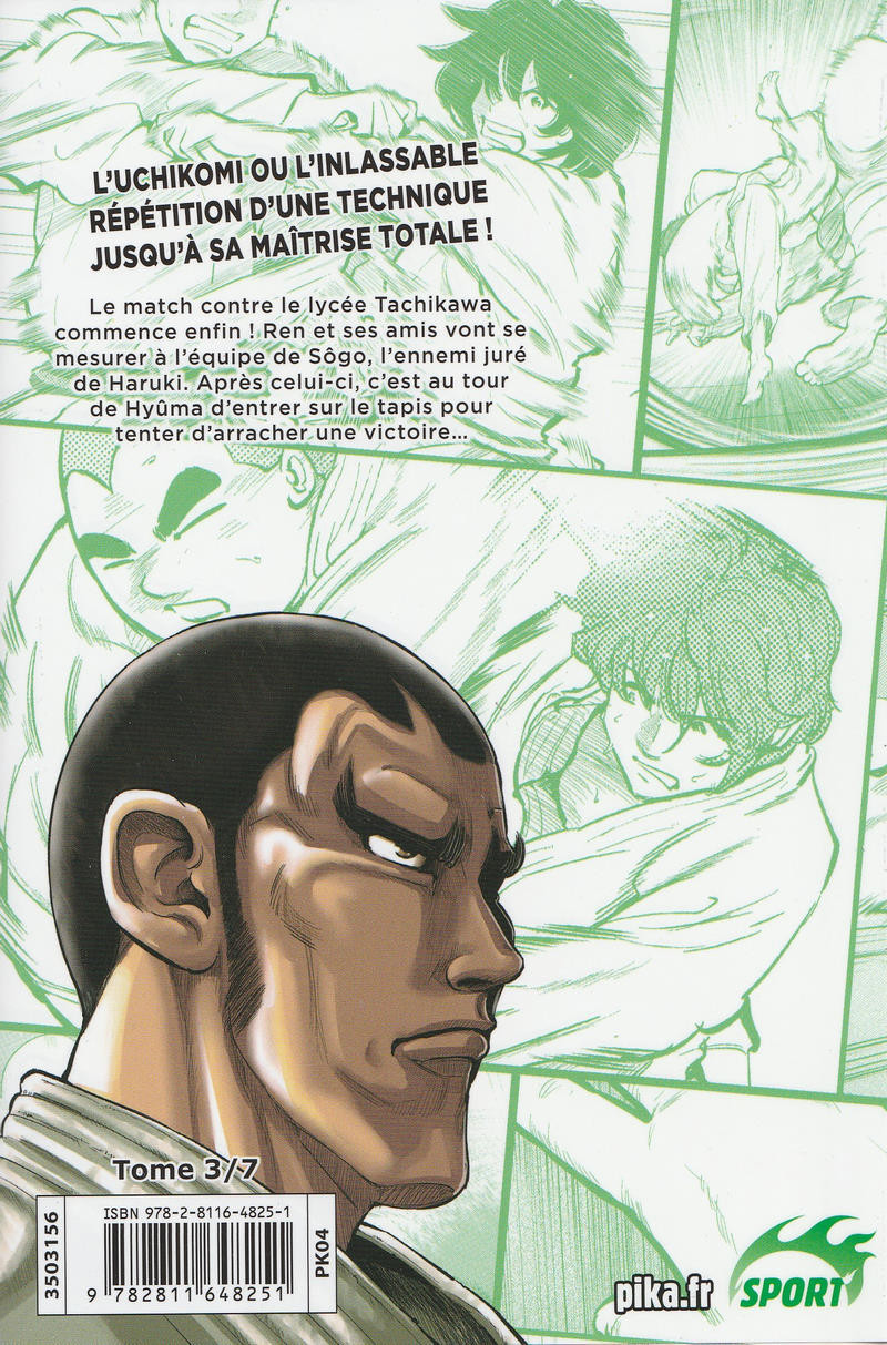 Verso de l'album Uchikomi ! : L'Esprit du Judo 3