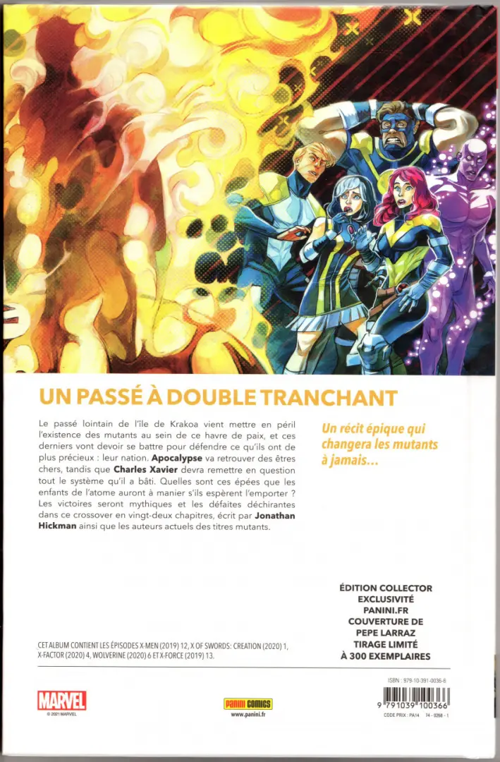 Verso de l'album X of Swords Volume 1/4