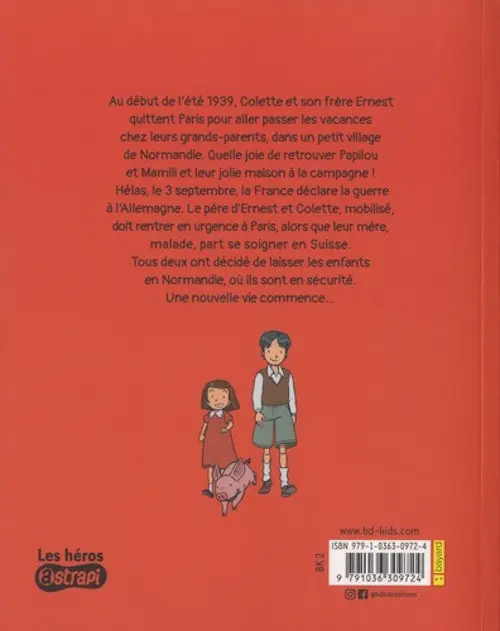 Verso de l'album Les grandes Grandes Vacances Tome 1 Drôle de guerre