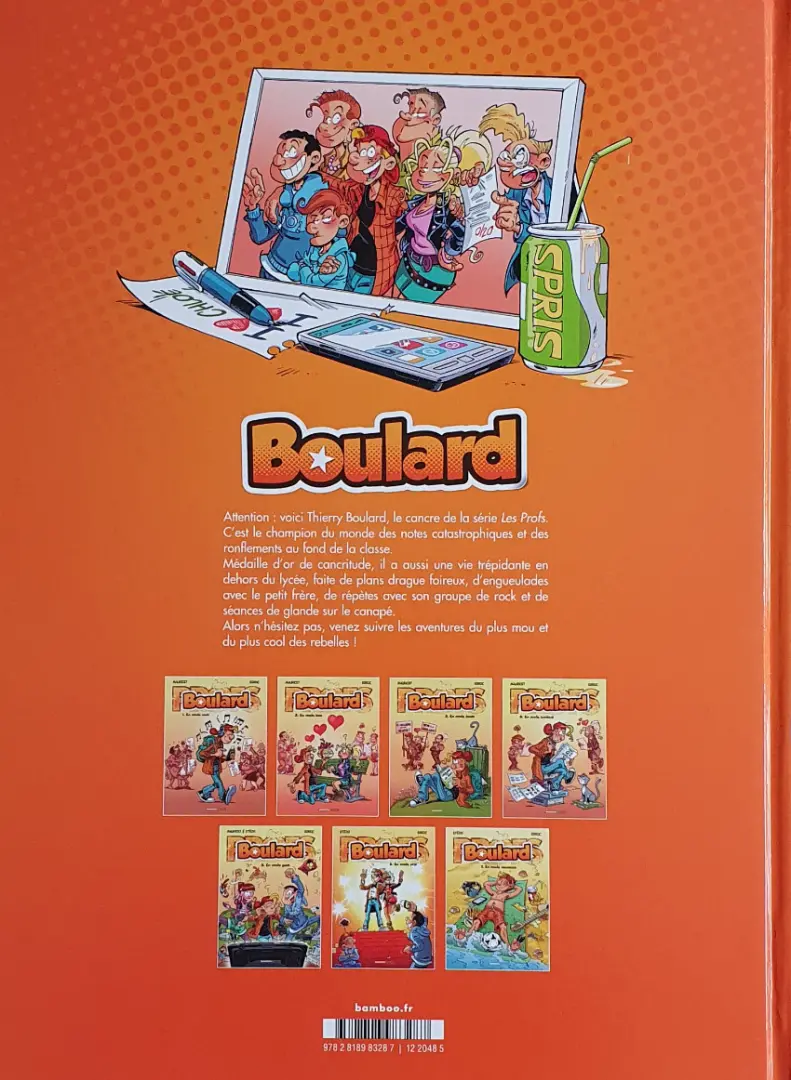 Verso de l'album Boulard Tome 1 En mode cool