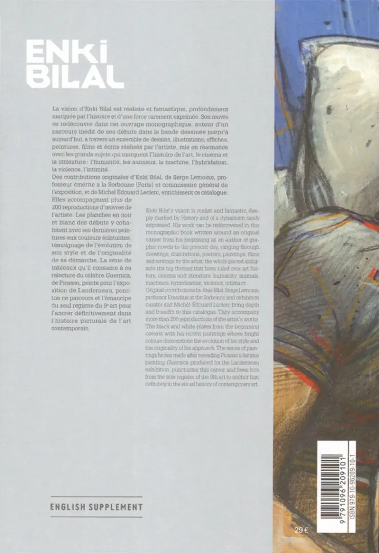 Verso de l'album Enki Bilal