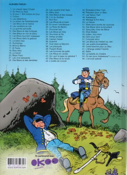 Verso de l'album Les Tuniques Bleues Tome 23 Les cousins d'en face