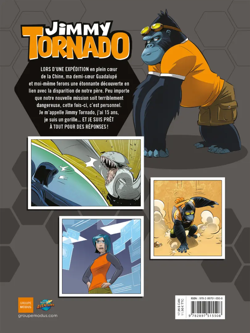 Verso de l'album Jimmy Tornado Tome 3 Aux portes d'Agartha