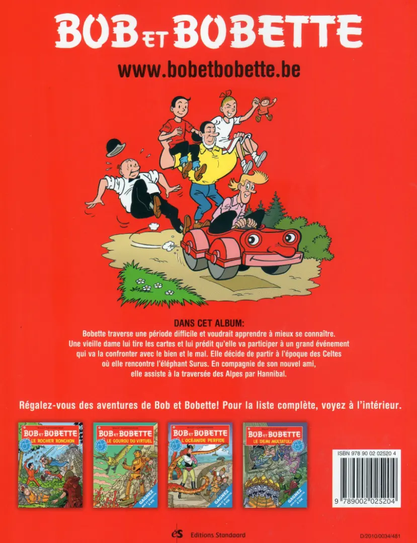 Verso de l'album Bob et Bobette Tome 170 L'espiègle éléphanteau