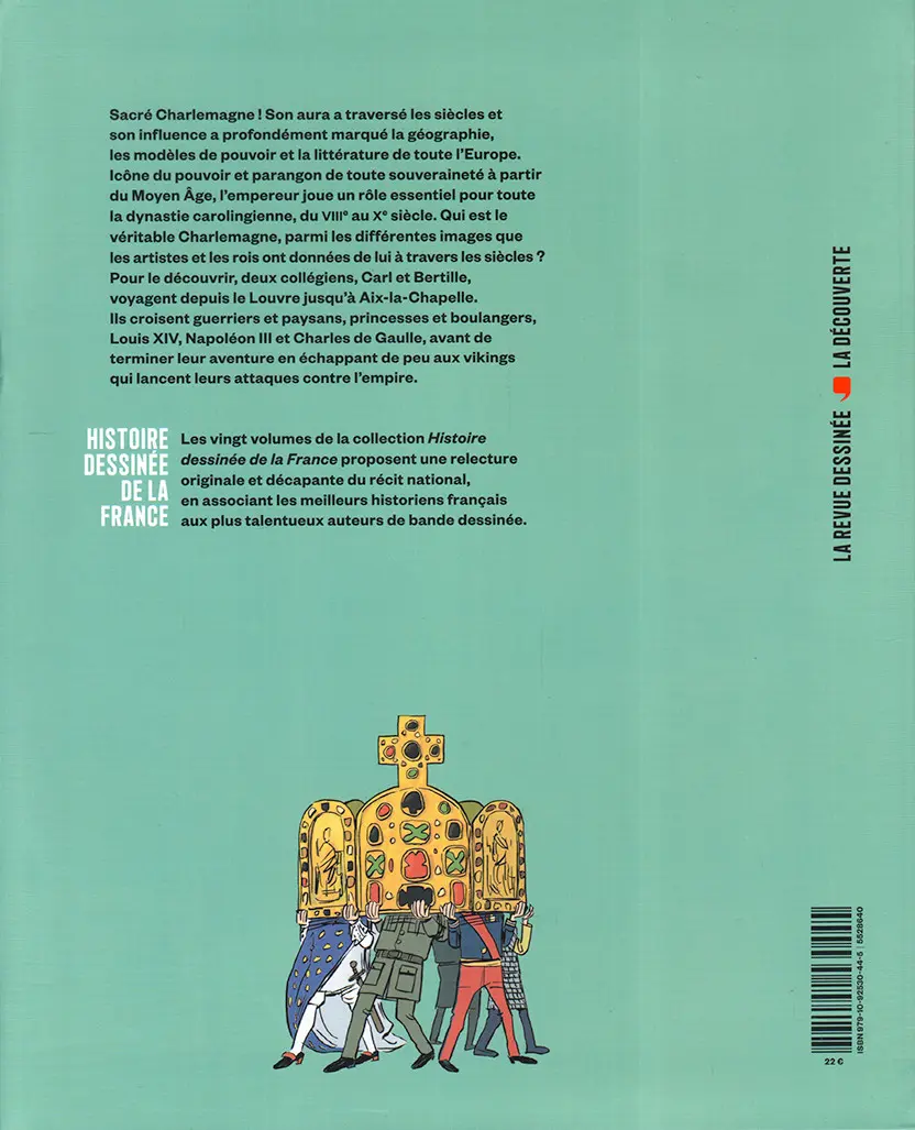 Verso de l'album Histoire dessinée de la France Tome 5 Qui est Charlemagne ? - De Pépin le Bref à Hugues Capet