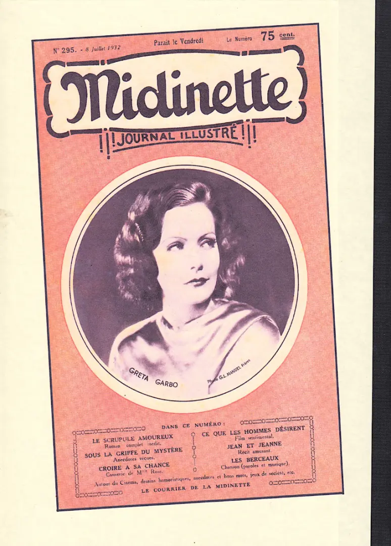 Verso de l'album La semaine comique Midinette