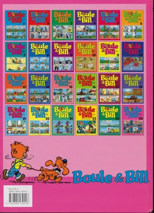 Verso de l'album Boule & Bill Tome 24