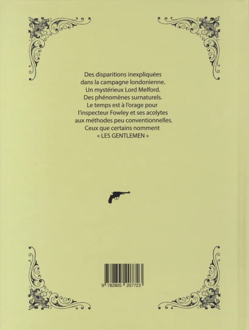Verso de l'album Les gentlemen 1 La loge de l'alchimiste