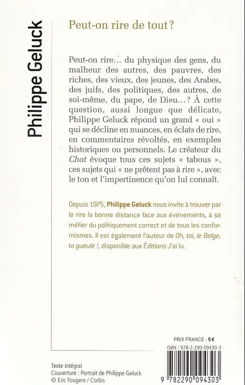 Verso de l'album Peut-on rire de tout ?