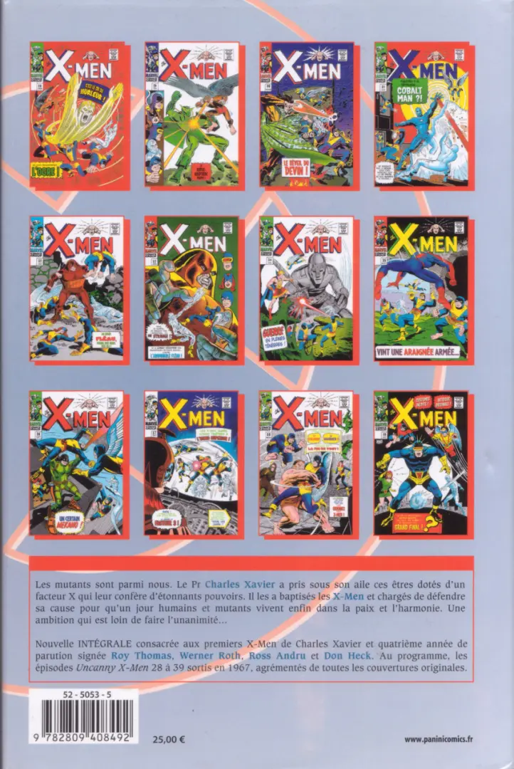 Verso de l'album X-Men L'intégrale Tome 17 1967