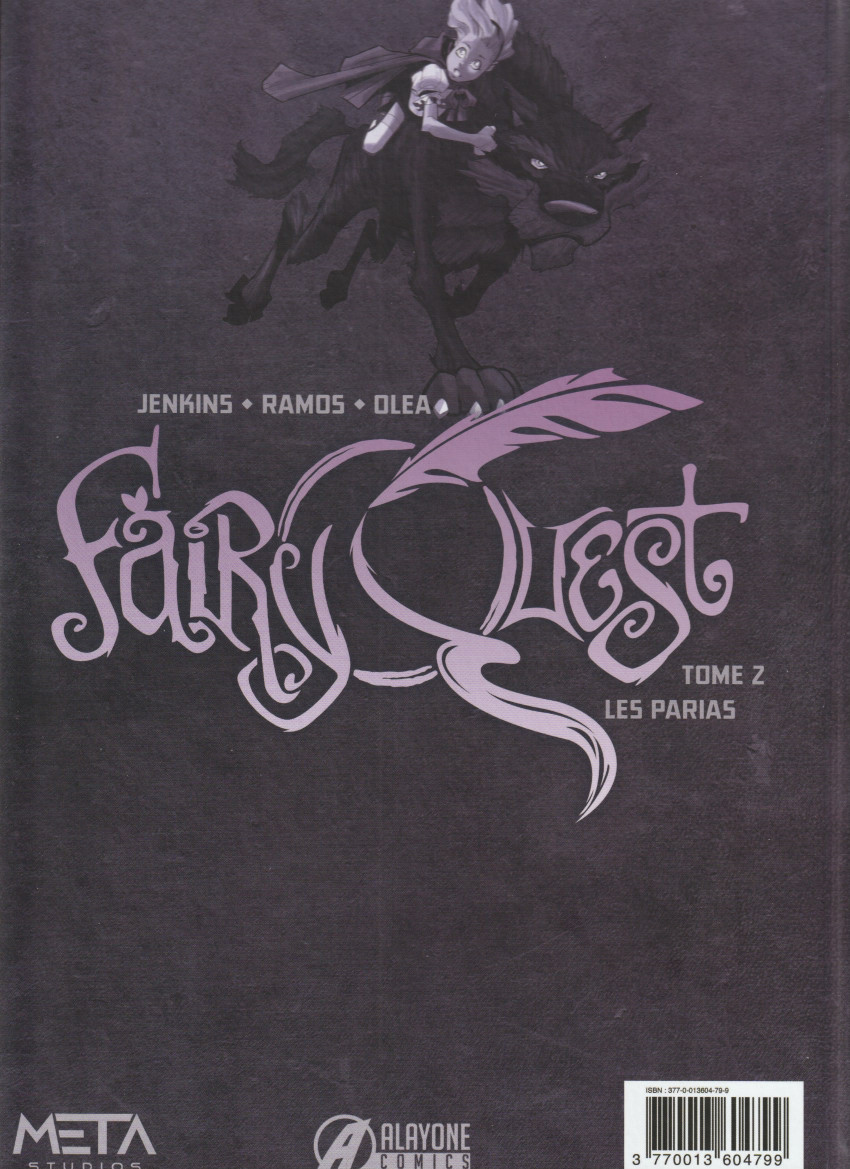 Verso de l'album Fairy Quest Tome 2 Les parias