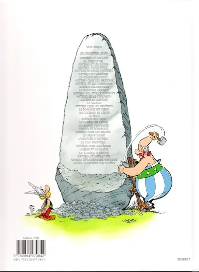 Verso de l'album Astérix L'Album du film Astérix et les Indiens