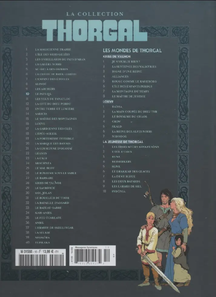 Verso de l'album Thorgal - La collection Tome 10 Le pays Qâ
