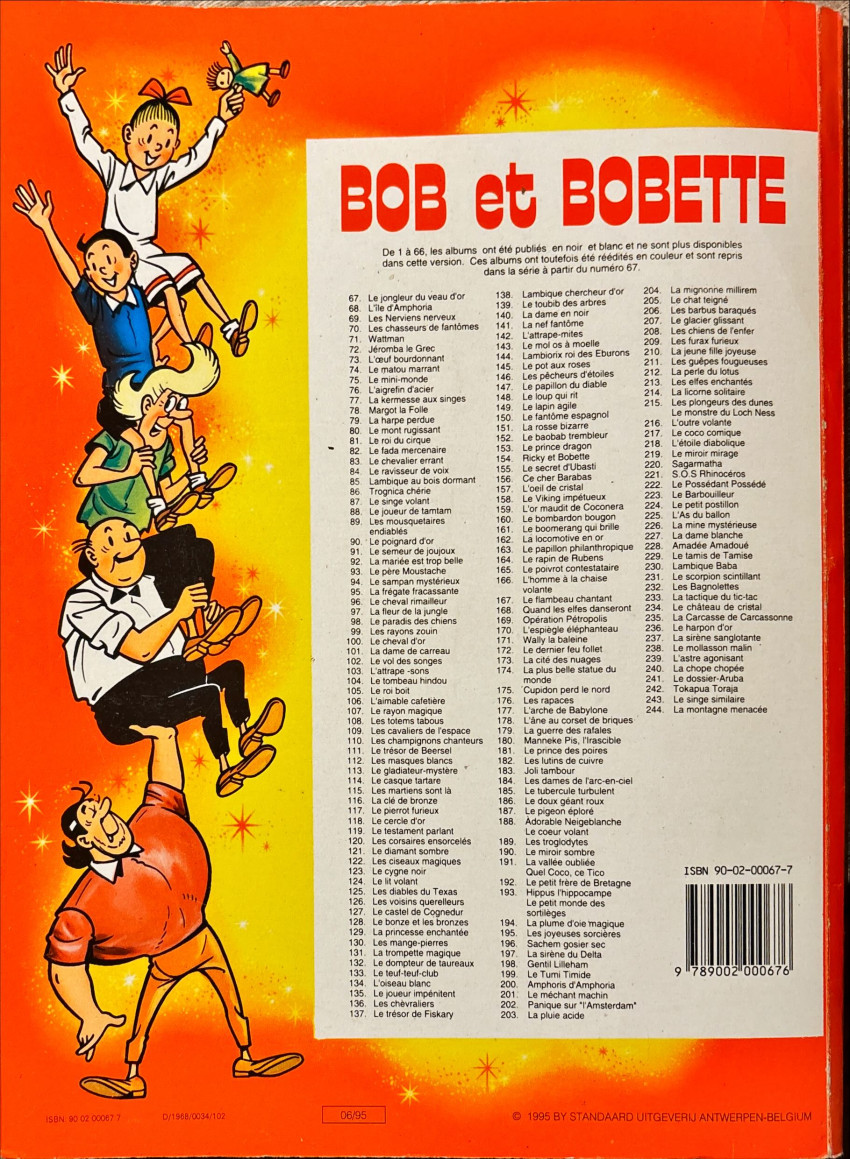 Verso de l'album Bob et Bobette Tome 81 Le roi du cirque