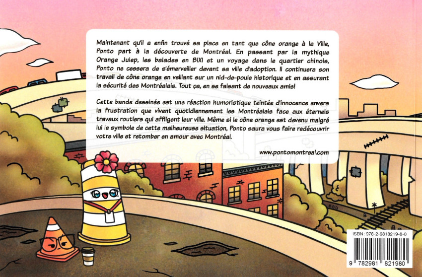Verso de l'album Ponto Tome 2 Parce qu'on aime tous Montréal