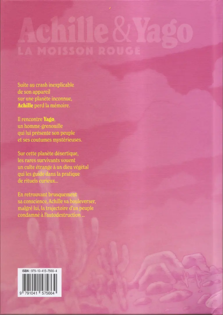 Verso de l'album Achille & Yago 1 La moisson rouge
