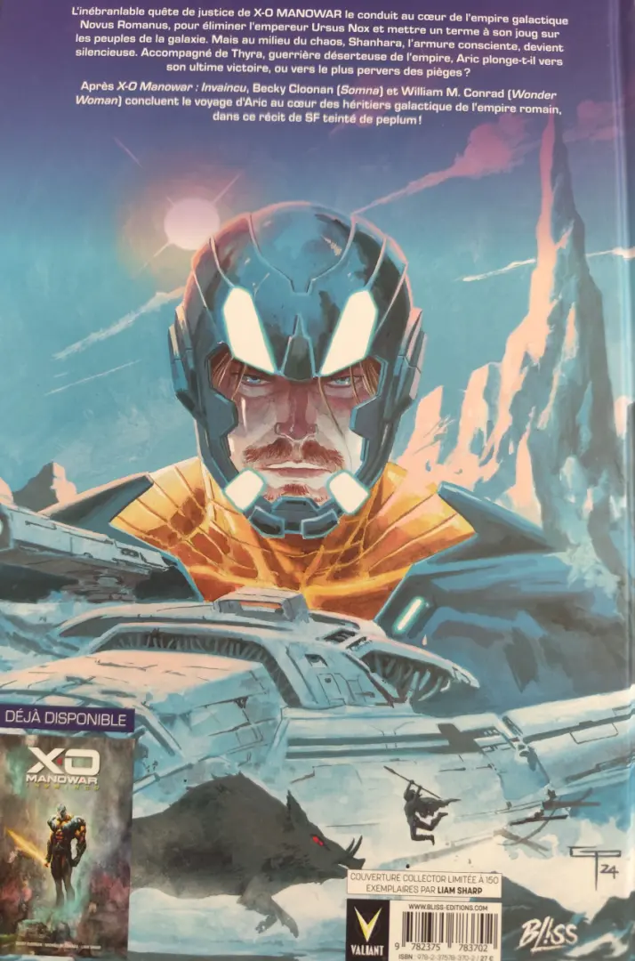 Verso de l'album X-O Manowar 2 Invincible