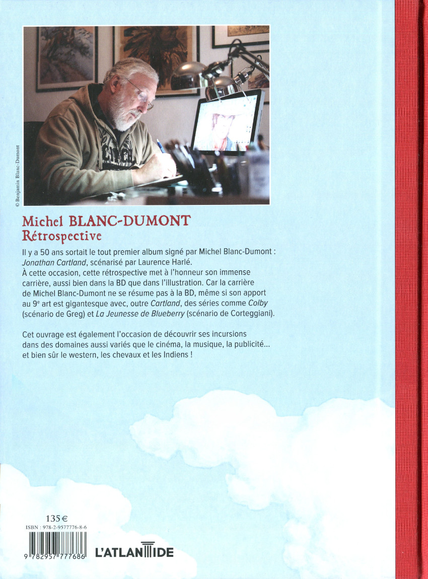 Verso de l'album Michel Blanc-Dumont - Rétrospective Michel Blanc-Dumont - Rétrospective