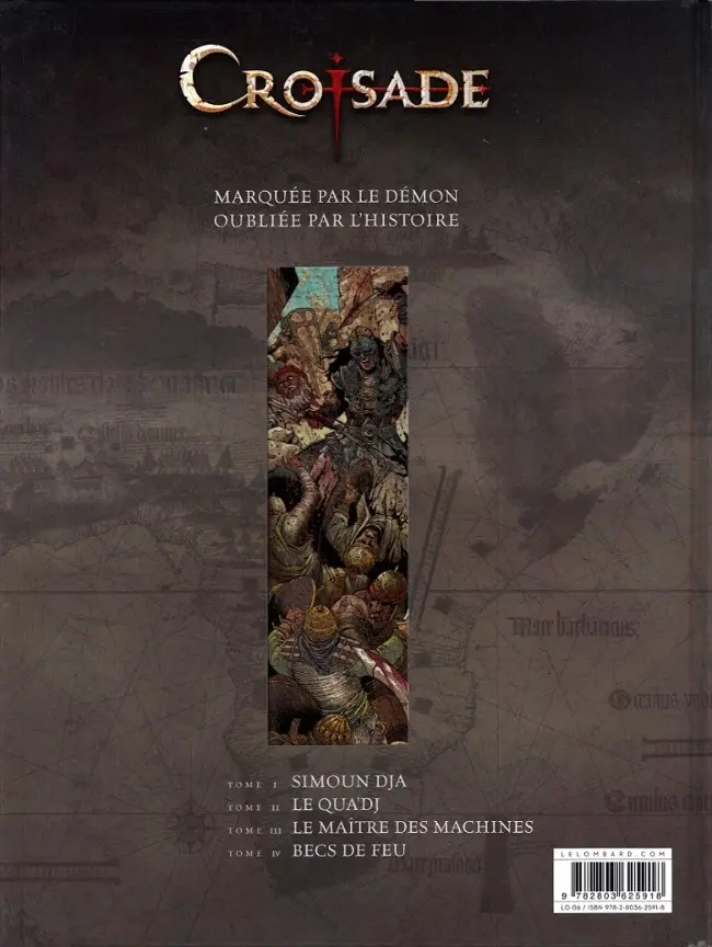 Verso de l'album Croisade Tome 4 Becs de feu