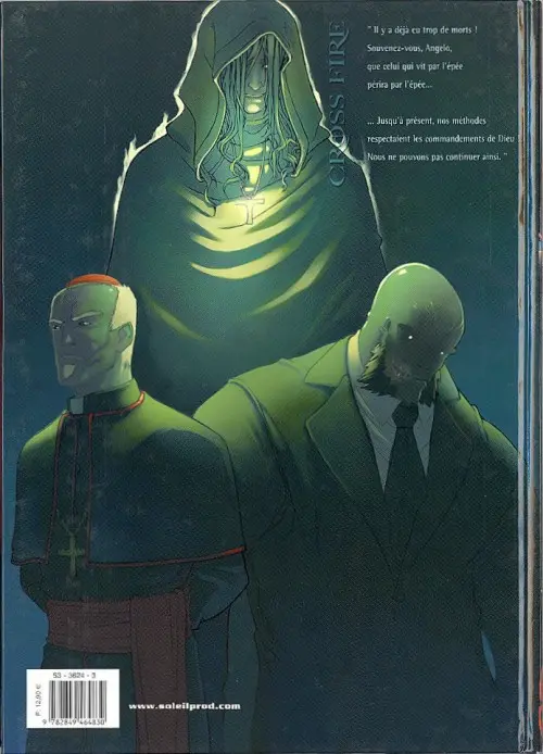 Verso de l'album Cross Fire Tome 2 Au service secret de sa sainteté