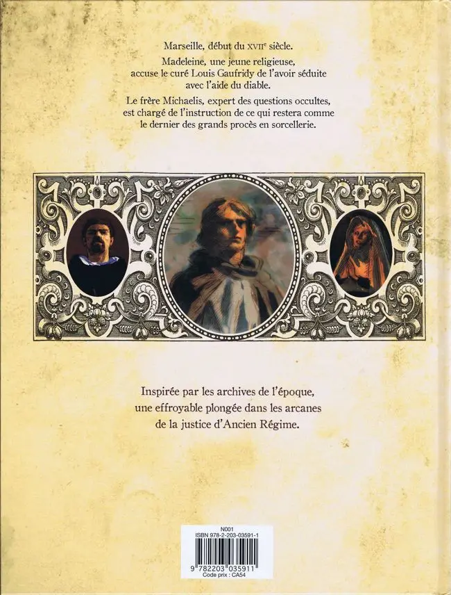 Verso de l'album Le Curé du Diable