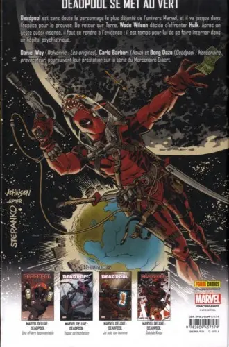 Verso de l'album Deadpool Opération Annihilation
