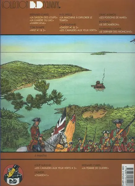 Verso de l'album Le Dernier des Mohicans