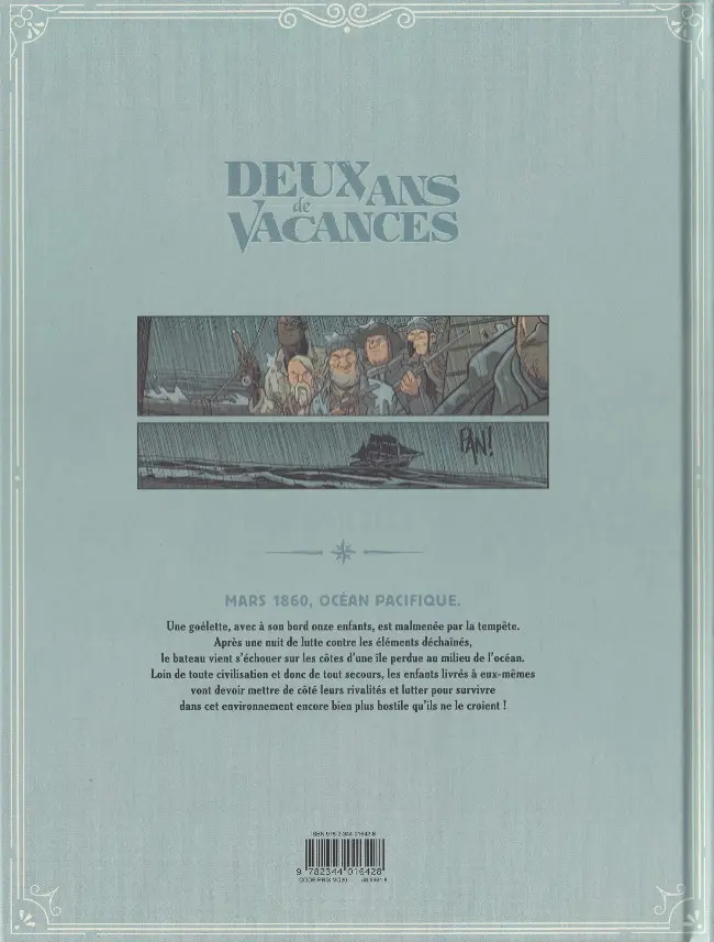 Verso de l'album Deux ans de vacances Chapitre 1/3