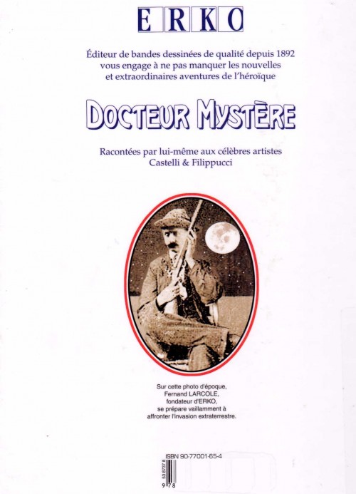 Verso de l'album Véritables souvenirs du Docteur Mystère Tome 2 La guerre des mondes