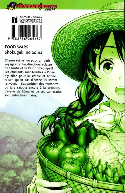 Verso de l'album Food Wars ! 3