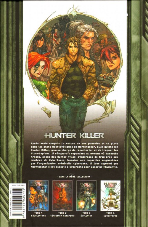 Verso de l'album Hunter killer 4 Cyberforce