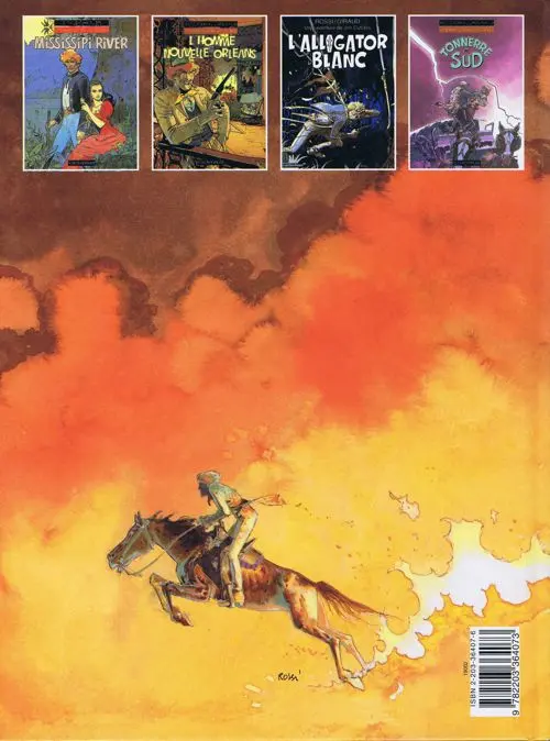 Verso de l'album Une aventure de Jim Cutlass Tome 4 Tonnerre au Sud