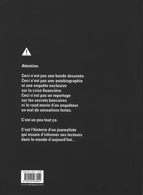 Verso de l'album L'Affaire des affaires Tome 2 L'enquête