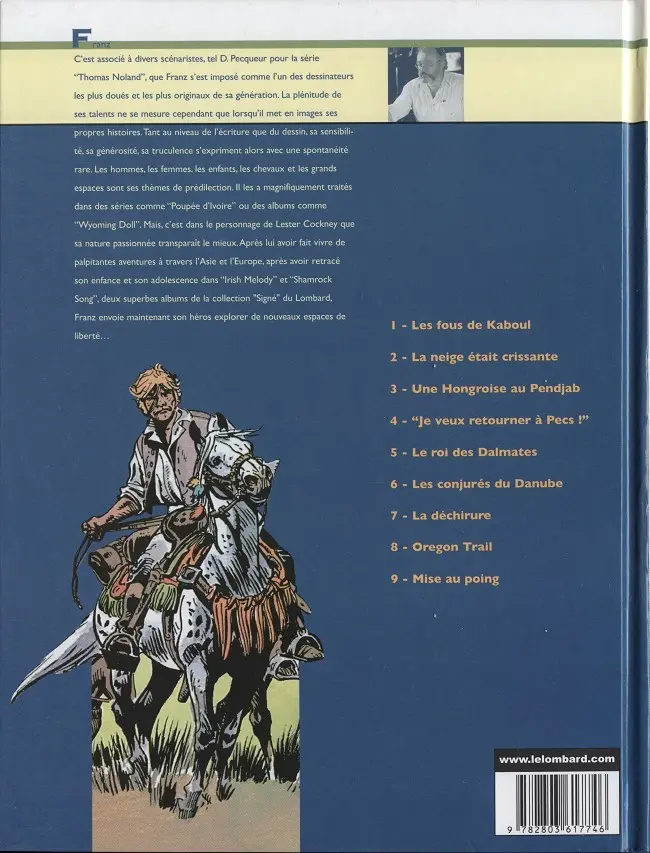 Verso de l'album Lester Cockney Tome 9 Mise au poing