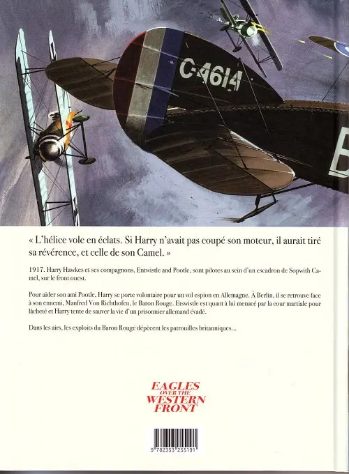 Verso de l'album Les Aigles sur le front Ouest Volume 3
