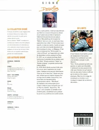 Verso de l'album No limits