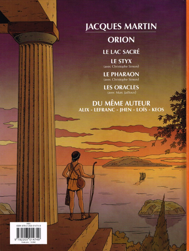 Verso de l'album Orion Tome 4 Les oracles