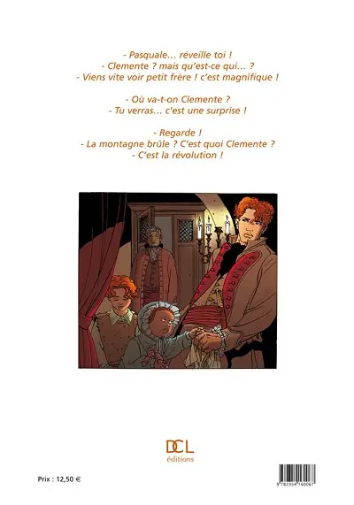 Verso de l'album Paoli Tome 1 La jeunesse de Paoli